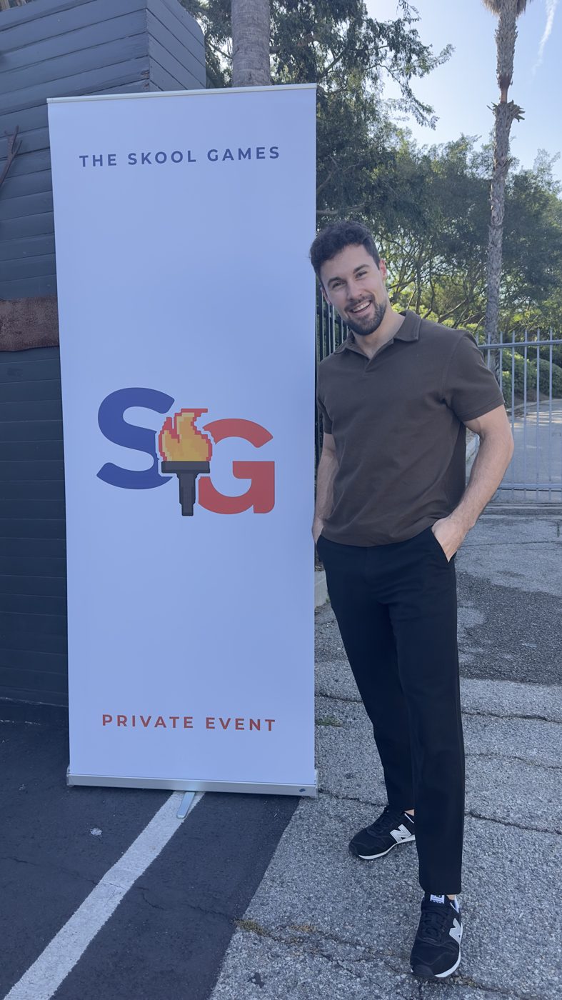 Ricardo en los Skool Games, evento privado
